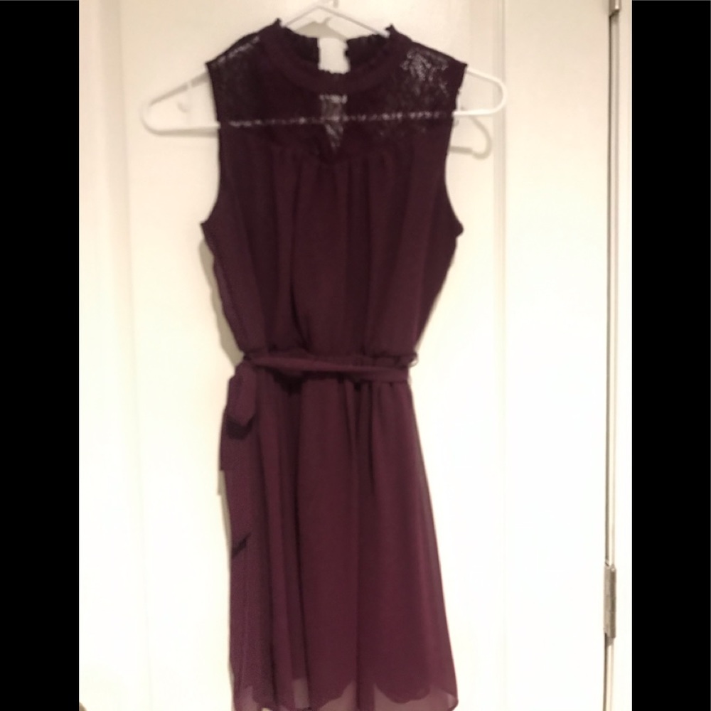 Girls Burgundy dress
